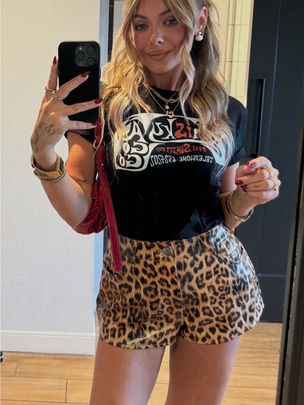 Leopard Print Shorts